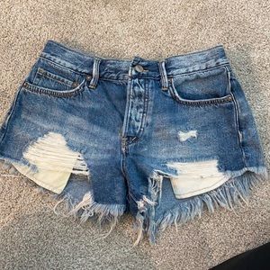 Free People denim jean short We The Free size 25